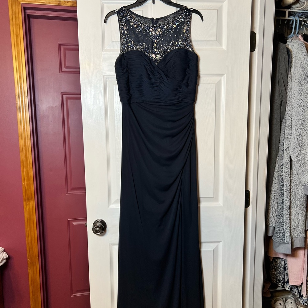 Patra Straight Beaded Prom Dress